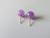 LAVENDER JADE STUD EARRINGS CRAFTED IN 14CT GOLD ~ 770230815