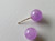 LAVENDER JADE STUD EARRINGS CRAFTED IN 14CT GOLD ~ 770230815