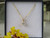 9CT YELLOW GOLD 6MM CUBIC ZIRCONIA PENDANT