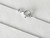 9ct White Gold Dark Blue Sapphire Pendant, set with 9ct white gold necklace ~ 1133251113-2