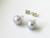 925 Sterling Silver freshwater Gray Pearl Stud Earrings ~ 1162251216-1