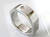 Men's Stainless Steel Band Ring with Cubic Zirconia ~ 1176260126