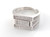 Men's Pave Signet Ring, crafted in 925 Sterling Silver (8.2grams) ~ 1173260126