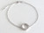 925 Sterling Silver Cubic Zirconia Circle Bracelet ~ 1182260131