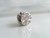 925 Sterling Silver Pink Pave Floral Charm (3.3grams) ~  1123250914-1