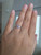 925 Sterling Silver Amethyst Diamond Ring ~ 1215260326