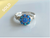 925 Sterling Silver Blue Opal Ring ~ 1222260329