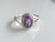 Oval-Cut Lab-Grown Amethyst Ring Crafted from Sterling Silver ~ 1221260329