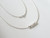 925 Sterling Silver Snake Chain Necklace with Four Moving Beads ~ 1118250908