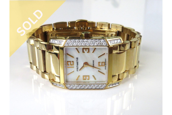 1/2 Carat Diamond Lady's Watch with a Mother-of-Pearl Dial From Michael Hill ~ 901240528