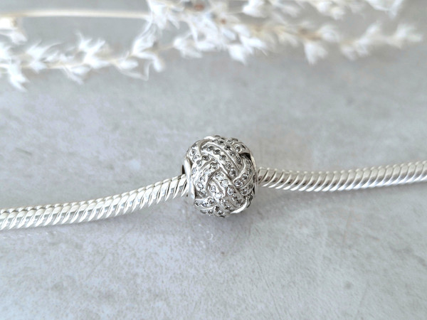 PANDORA Love Knot Openwork Charm (RETIRED) ~ 1123250914-4