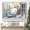 Cardinal Walking With Jesus Into The Winter Forest Canvas Wall Art Jesus Canvas Pictures Christian Wall Posters
