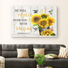 Zephaniah 317 He Will Rejoice Over You With Singing Canvas Wall Art Christian Canvas Faith Canvas