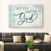 Let Go And Let God Canvas Wall Art Christian Canvas Faith Canvas Christian Inspirational Canvas Decoration