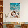 Turtle And Summer Give It To God And Go To The Beach Canvas Wall Art Christian Wall Posters Religious Wall Decor