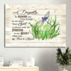 Memorial Dragonfly Grass Canvas Gift For Members Family A Dragonfly To Remind Me Your Spirit Is Always With Me Canvas