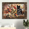 Brilliant Flower Garden Black Cat Canvas Cat Lover A Little Black Cat Goes With Everything Canvas Wall Art Christian