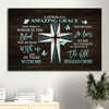 Blue Cross Blue Butterfly I Still Believe In Amazing Grace Canvas Wall Art Christian Wall Decor