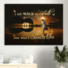 Beautiful Night Full Moon Drawing Jesus Walking On Water I Will Walk By Faith Canvas Wall Art Christian Wall Decor
