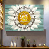 Beautiful Daisy Canvas My God That Is Who You Are Canvas Wall Art Christian Wall Decor