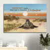 Baby Turtle Sunrise Ocean Sand Beach Canvas Beautiful Destinations Canvas Wall Art Christian Wall Decor