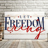 Let Freedom Ring Fourth Of July Paintings Independence Day Canvas Wall Art Christian Wall Art Print