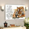 Tiger Be Strong And Courageous Bible Verse Canvas Christian Canvas Prints Faith Canvas