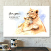 Courageous 1 Corinthians 16:1314 Lion Christian Canvas Prints Faith Canvas Bible Verse Canvas