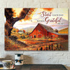 Start Each Day With A Grateful Heart Canvas Scripture Wall Art For Bedroom