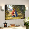 Jesus And Lamb Canvas Wall Art Jesus Canvas Posters Jesus Christ Wall Art Gift