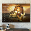 Lion Lamb Dove – The 7 Promises Of God I Will Be With You Wrapped Canvas Bible Verse Canvas Scripture Canvas Wall Art