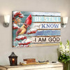Beautiful Cardinal Canvas Be Still And Know That I Am God Bible Verse Canvas Scripture Canvas Wall Art