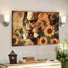 Amazing Jesus Lion And Sunflower Bible Verse Canvas Scripture Canvas Wall Art