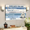 Bible Verse Canvas Church And Butterfly God Says You Are Canvas Wall Art Inspirational Scripture Canvas Decor