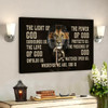 Bible Verse Canvas Warrior Lion Of Judah Canvas Warrior Prayer For Protection Wall Art Canvas Print Scripture Canvas