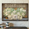 Bible Verse Canvas Butterfly Flower James 12 Today I Choose Joy Canvas Scripture Canvas Wall Art