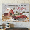 God Canvas Prints Jesus Canvas Art All Hearts Come Home For Christmas Wall Art Canvas Christian Christmas Gifts
