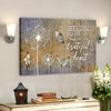 God Canvas Prints Jesus Canvas Art Begin Each Day With A Grateful Heart Dandelions Butterflies Canvas Wall Art
