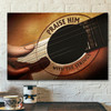 Jesus Landscape Canvas Print God Wall Art Jesus And Guitar Praise Him With Strings
