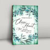Dandelion Canvas Print Featuring Psalm Fifty One Ten Create In Me A Clean Heart Christian Home Wall Art