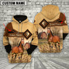 Goofygear Personalized Horse On Farms Name Printed 3D Hoodie and Zipper Hoodie