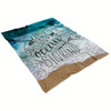 If His Grace Is An Ocean We Are All Sinking Christian Fleece Blanket with Bible Verse Inspirational Religious Throw