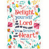 Psalm 37 4 Delight Yourself In The Lord Christian Fleece Blanket with Bible Verse Inspirational Religious Throw Blanket