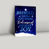 Behold I Bring You Good Tidings Of Great Joy Christmas Canvas Prints Christian Bible Verse Wall Art For Holiday Decor