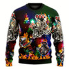 Goofygearprints Hot Rod Christmas Tree Fire, Ugly Christmas Sweaters 3D Shirt