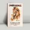 1 Corinthians 16:13-14 Be Courageous And Be Strong Personalized Canvas Wall Art Religious Canvas Prints And Bible Art