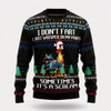 Goofygearprints Farmers Sweater, Funny Chicken I Don't Fart It‘s Scream Ugly Christmas Sweater, Christmas Crewneck Sweater, Winter Farm Fashion