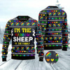 Goofygearprints I Am The Rainbow Sheep Of Family Ugly Christmas Sweater, Funny Xmas Sweater, Sweater Xmas