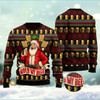Goofygearprints Ho Ho Hold My Beer Ugly Christmas Sweater, Funny Xmas Sweater, Sweater Xmas