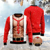 Goofygearprints Funny Six Pack Muscle Ugly Christmas Sweater, Funny Xmas Sweater, Sweater Xmas